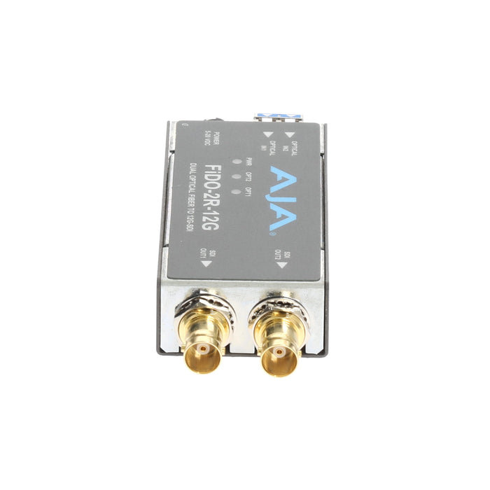 【決算セール2026】【中古品】AJA Video Systems FiDO-2R-12G 2ch シングルモード LC Fiber → 12G-SDI 受信機