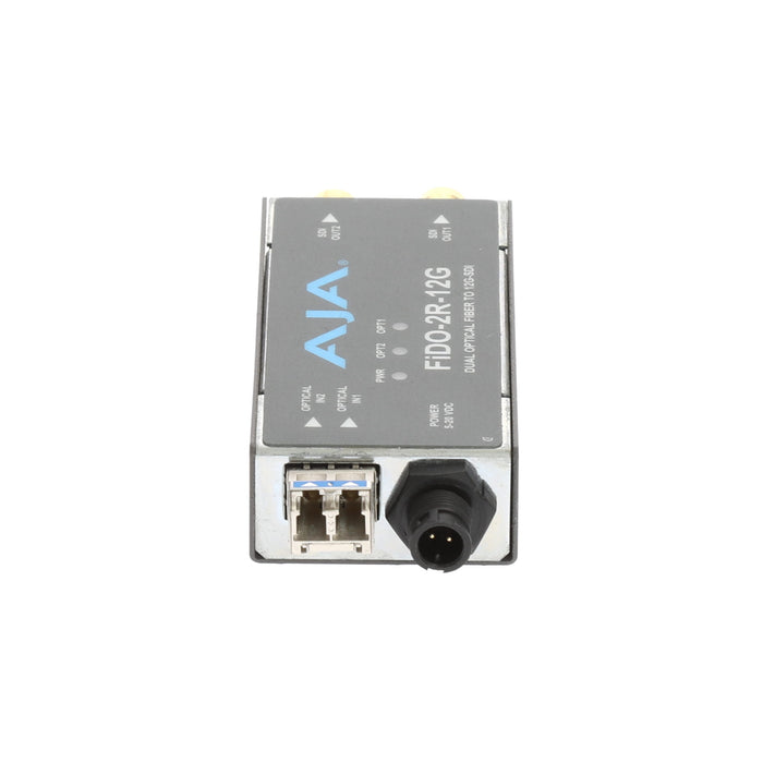 【決算セール2026】【中古品】AJA Video Systems FiDO-2R-12G 2ch シングルモード LC Fiber → 12G-SDI 受信機