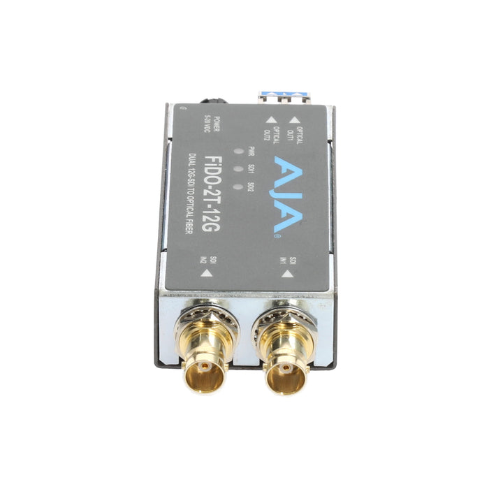 【決算セール2026】【中古品】AJA Video Systems FiDO-2T-12G 2ch 12G-SDI → シングルモード LC Fiber 送信機