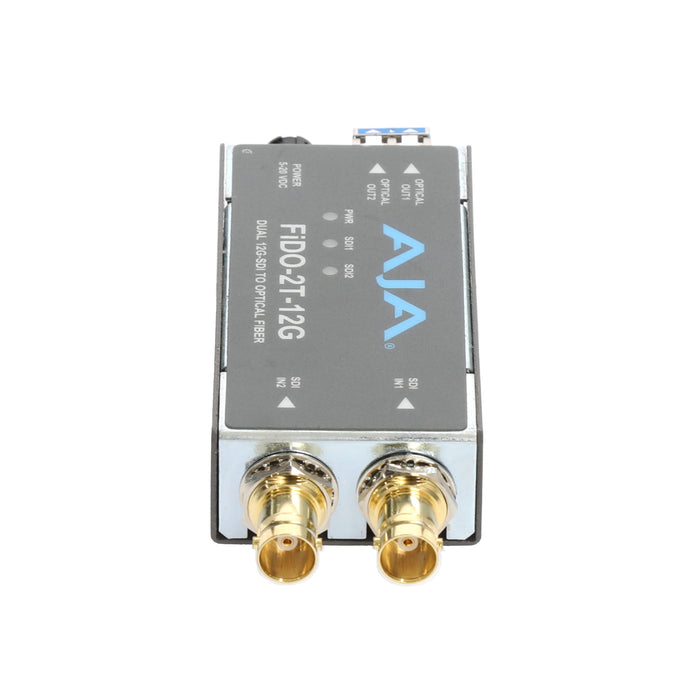 【決算セール2026】【中古品】AJA Video Systems FiDO-2T-12G 2ch 12G-SDI → シングルモード LC Fiber 送信機