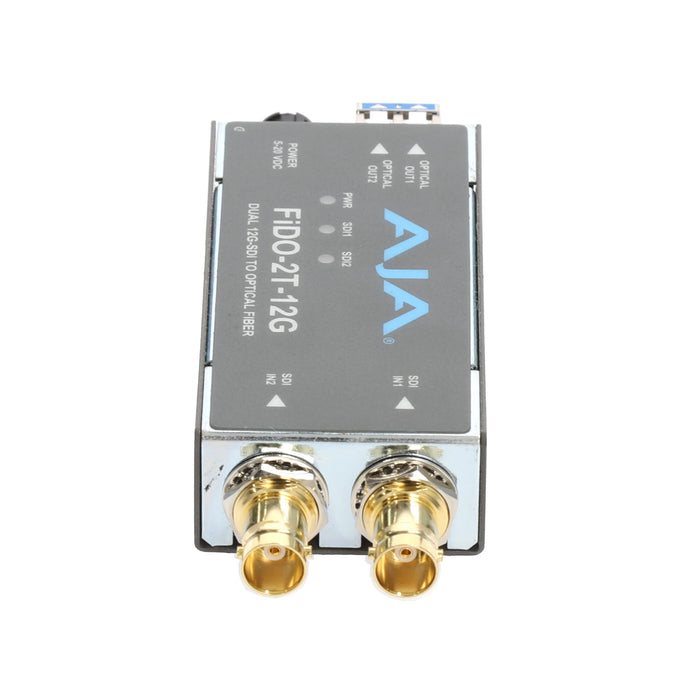 【決算セール2026】【中古品】AJA Video Systems FiDO-2T-12G 2ch 12G-SDI → シングルモード LC Fiber 送信機