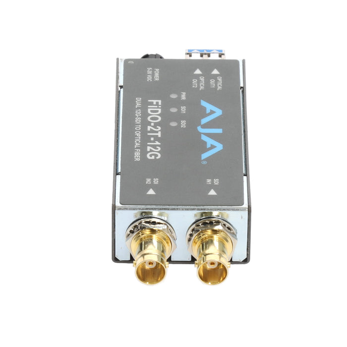 【決算セール2026】【中古品】AJA Video Systems FiDO-2T-12G 2ch 12G-SDI → シングルモード LC Fiber 送信機
