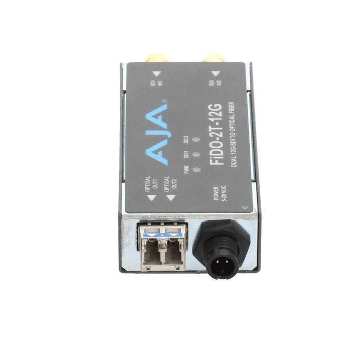 【決算セール2026】【中古品】AJA Video Systems FiDO-2T-12G 2ch 12G-SDI → シングルモード LC Fiber 送信機