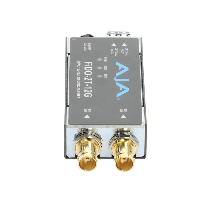 【決算セール2026】【中古品】AJA Video Systems FiDO-2T-12G 2ch 12G-SDI → シングルモード LC Fiber 送信機