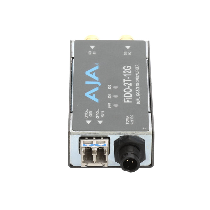 【決算セール2026】【中古品】AJA Video Systems FiDO-2T-12G 2ch 12G-SDI → シングルモード LC Fiber 送信機