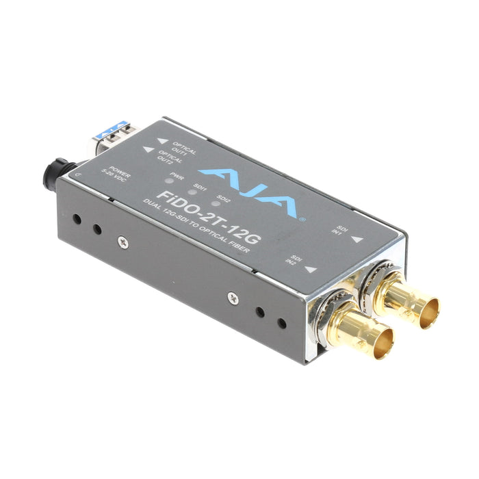 【決算セール2026】【中古品】AJA Video Systems FiDO-2T-12G 2ch 12G-SDI → シングルモード LC Fiber 送信機