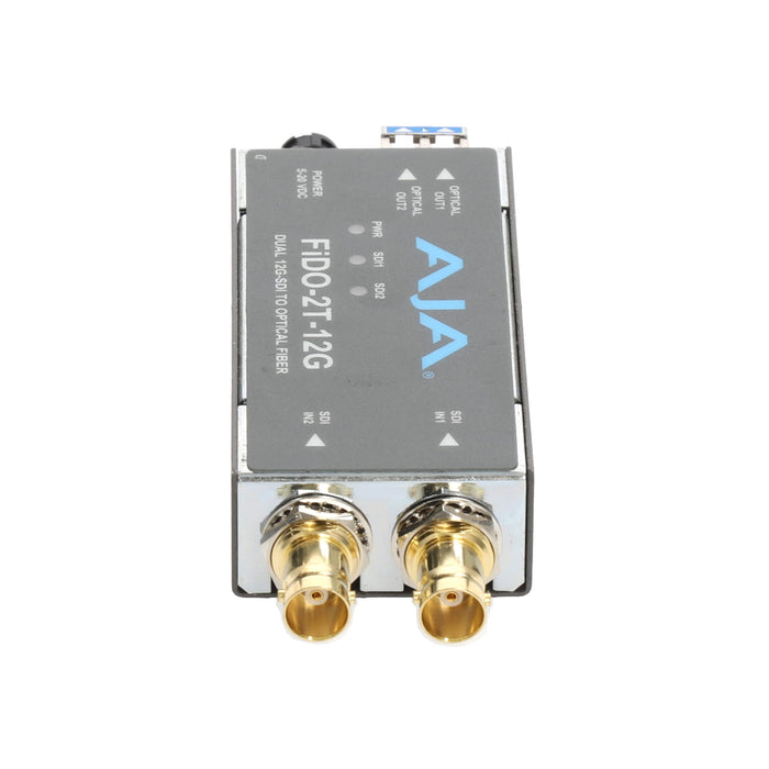 【決算セール2026】【中古品】AJA Video Systems FiDO-2T-12G 2ch 12G-SDI → シングルモード LC Fiber 送信機