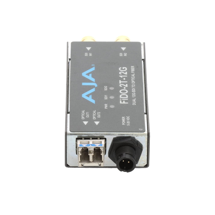 【決算セール2026】【中古品】AJA Video Systems FiDO-2T-12G 2ch 12G-SDI → シングルモード LC Fiber 送信機