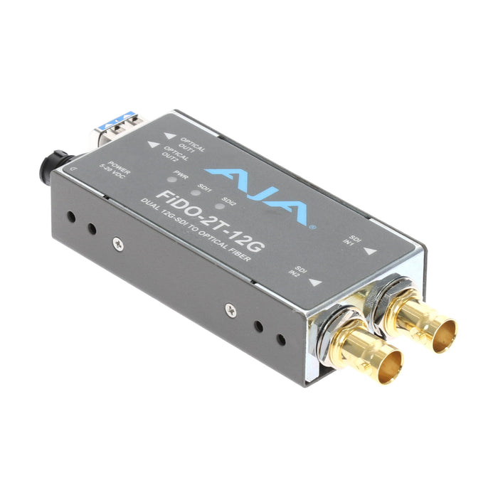 【決算セール2026】【中古品】AJA Video Systems FiDO-2T-12G 2ch 12G-SDI → シングルモード LC Fiber 送信機
