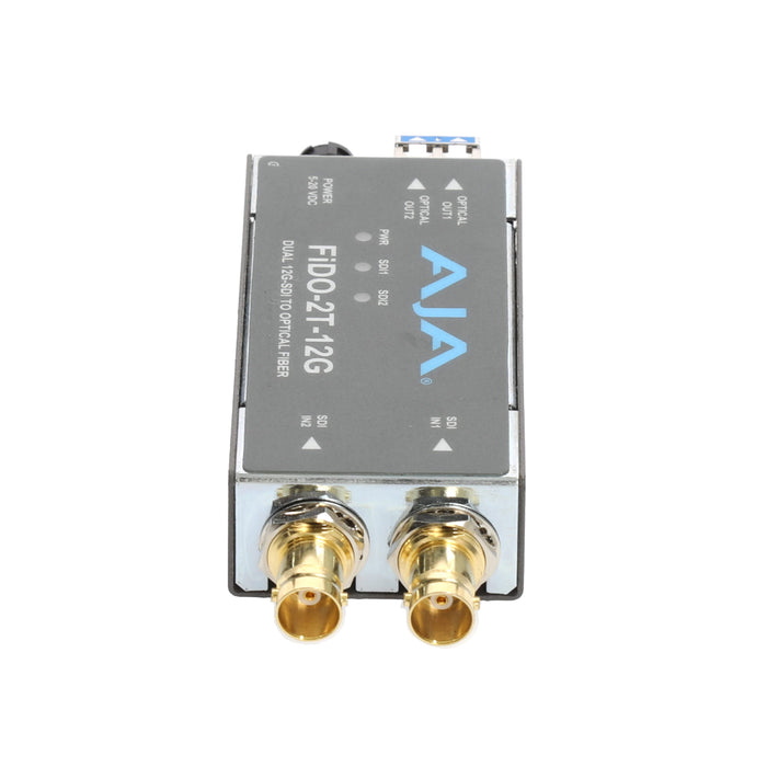 【決算セール2026】【中古品】AJA Video Systems FiDO-2T-12G 2ch 12G-SDI → シングルモード LC Fiber 送信機