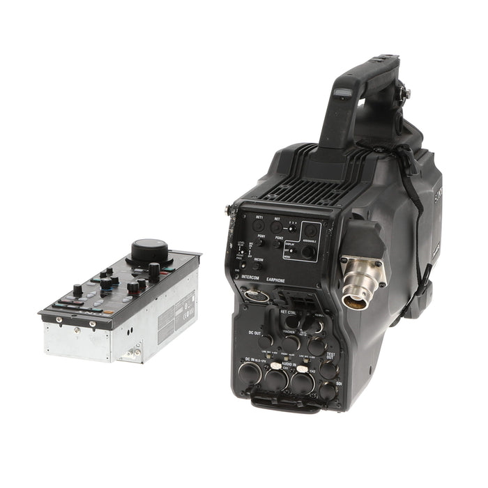 【中古品】SONY HXC-100T + HXCU-100T + RCP-1001 デジタルトライアックスマルチフォーマットカメラ + カメラコントロールユニット +　リモートコントロールパネル