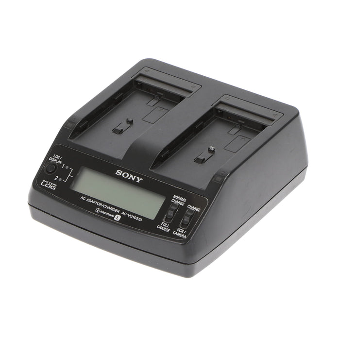 【中古品】SONY AC-VQ1051D ACアダプター/チャージャー(バッテリーパック2個付属)