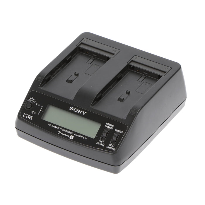 【中古品】SONY AC-VQ1051D ACアダプター/チャージャー(バッテリーパック2個付属)