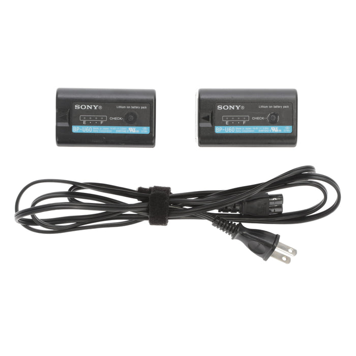 中古品】SONY BC-U2A バッテリーチャージャー(バッテリーパック2個付属