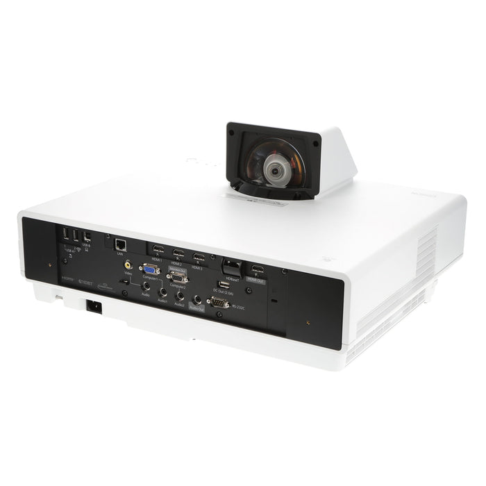 【中古品】EPSON EB-800F ビジネスプロジェクター(超短焦点壁掛け対応モデル/レーザー光源/5000lm/Full HD/ホワイトモデル)
