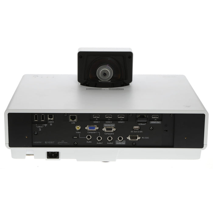 【中古品】EPSON EB-800F ビジネスプロジェクター(超短焦点壁掛け対応モデル/レーザー光源/5000lm/Full HD/ホワイトモデル)
