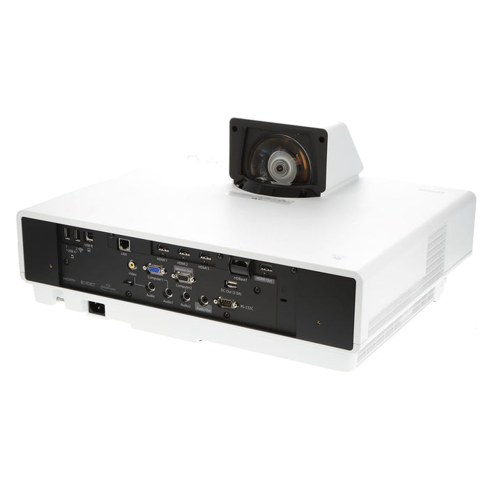 【中古品】EPSON EB-800F ビジネスプロジェクター(超短焦点壁掛け対応モデル/レーザー光源/5000lm/Full HD/ホワイトモデル)