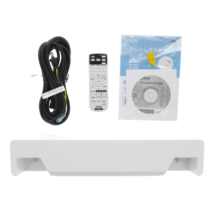 【中古品】EPSON EB-800F ビジネスプロジェクター(超短焦点壁掛け対応モデル/レーザー光源/5000lm/Full HD/ホワイトモデル)