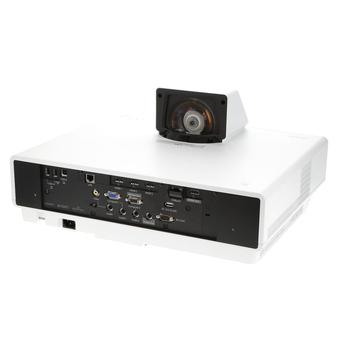 【中古品】EPSON EB-800F ビジネスプロジェクター(超短焦点壁掛け対応モデル/レーザー光源/5000lm/Full HD/ホワイトモデル)