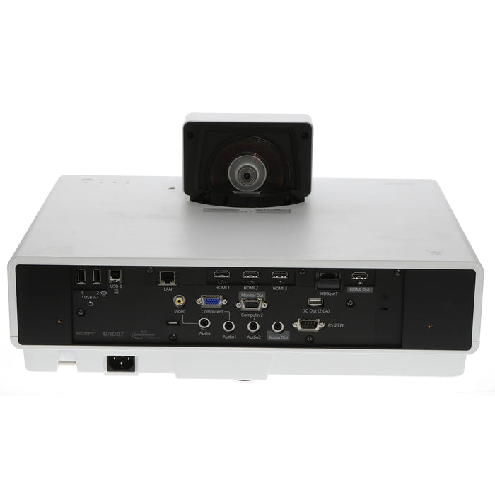 【中古品】EPSON EB-800F ビジネスプロジェクター(超短焦点壁掛け対応モデル/レーザー光源/5000lm/Full HD/ホワイトモデル)