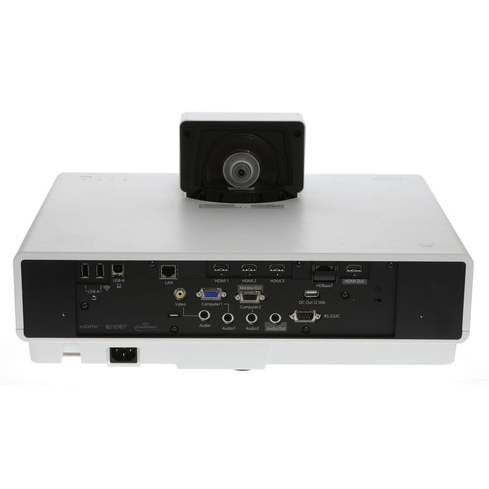 【中古品】EPSON EB-800F ビジネスプロジェクター(超短焦点壁掛け対応モデル/レーザー光源/5000lm/Full HD/ホワイトモデル)