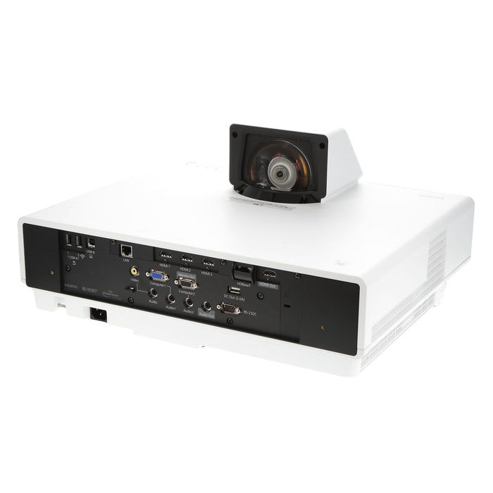 【中古品】EPSON EB-800F ビジネスプロジェクター(超短焦点壁掛け対応モデル/レーザー光源/5000lm/Full HD/ホワイトモデル)
