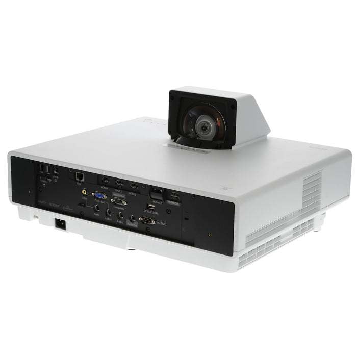 【中古品】EPSON EB-800F ビジネスプロジェクター(超短焦点壁掛け対応モデル/レーザー光源/5000lm/Full HD/ホワイトモデル)