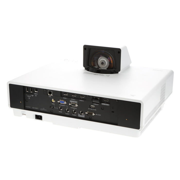 【中古品】EPSON EB-800F ビジネスプロジェクター(超短焦点壁掛け対応モデル/レーザー光源/5000lm/Full HD/ホワイトモデル)