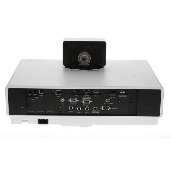 【中古品】EPSON EB-800F ビジネスプロジェクター(超短焦点壁掛け対応モデル/レーザー光源/5000lm/Full HD/ホワイトモデル)