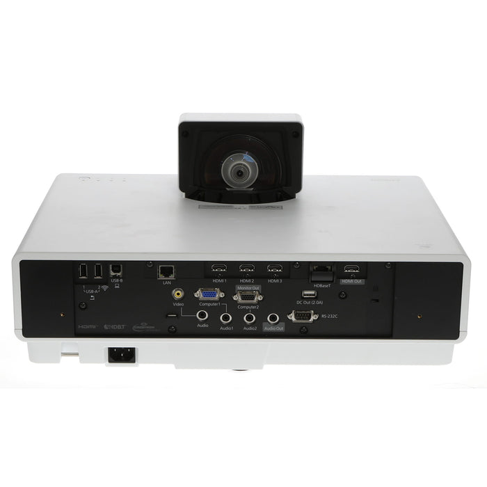 【中古品】EPSON EB-800F ビジネスプロジェクター(超短焦点壁掛け対応モデル/レーザー光源/5000lm/Full HD/ホワイトモデル)