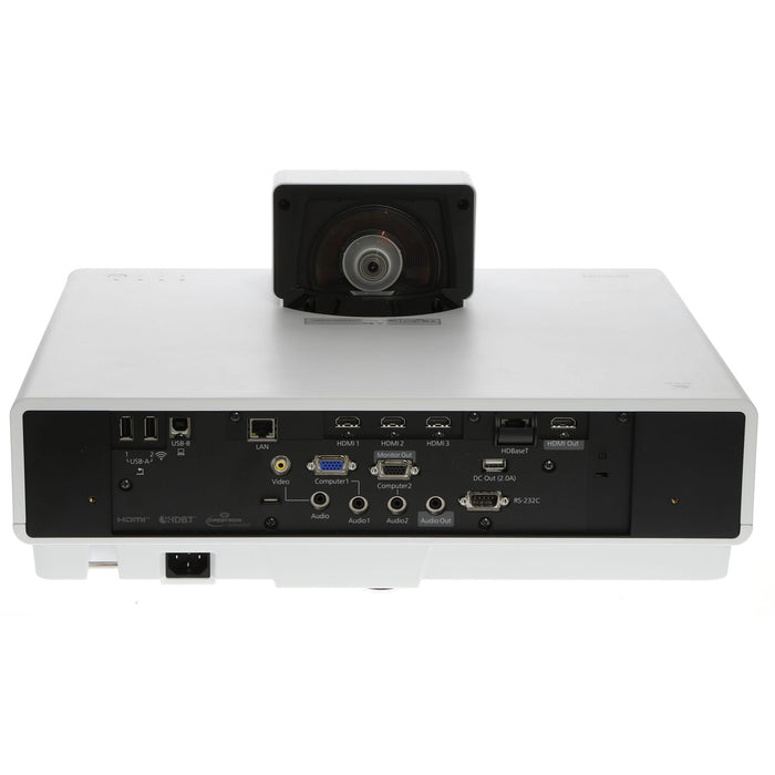 【中古品】EPSON EB-800F ビジネスプロジェクター(超短焦点壁掛け対応モデル/レーザー光源/5000lm/Full HD/ホワイトモデル)