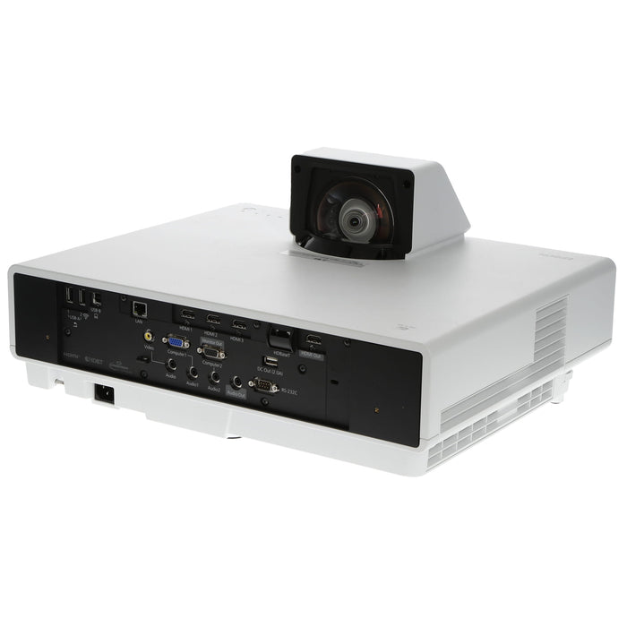 【中古品】EPSON EB-800F ビジネスプロジェクター(超短焦点壁掛け対応モデル/レーザー光源/5000lm/Full HD/ホワイトモデル)