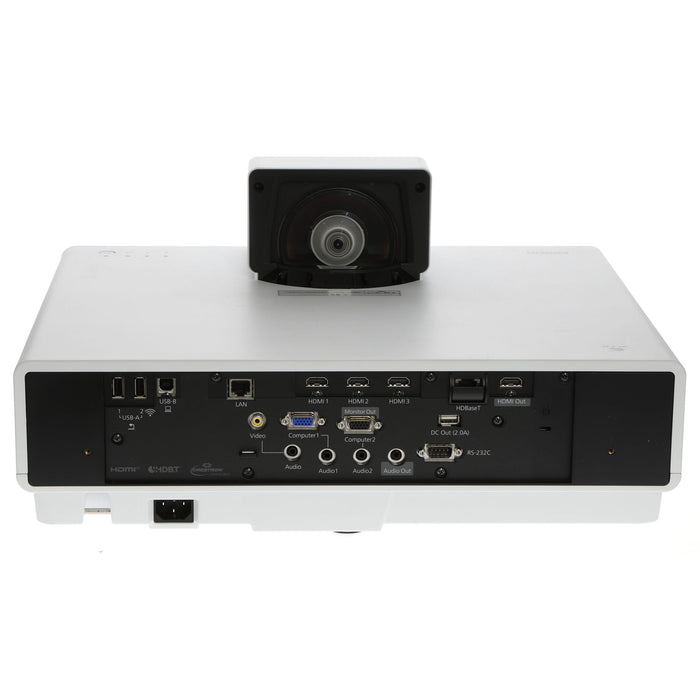 【中古品】EPSON EB-800F ビジネスプロジェクター(超短焦点壁掛け対応モデル/レーザー光源/5000lm/Full HD/ホワイトモデル)