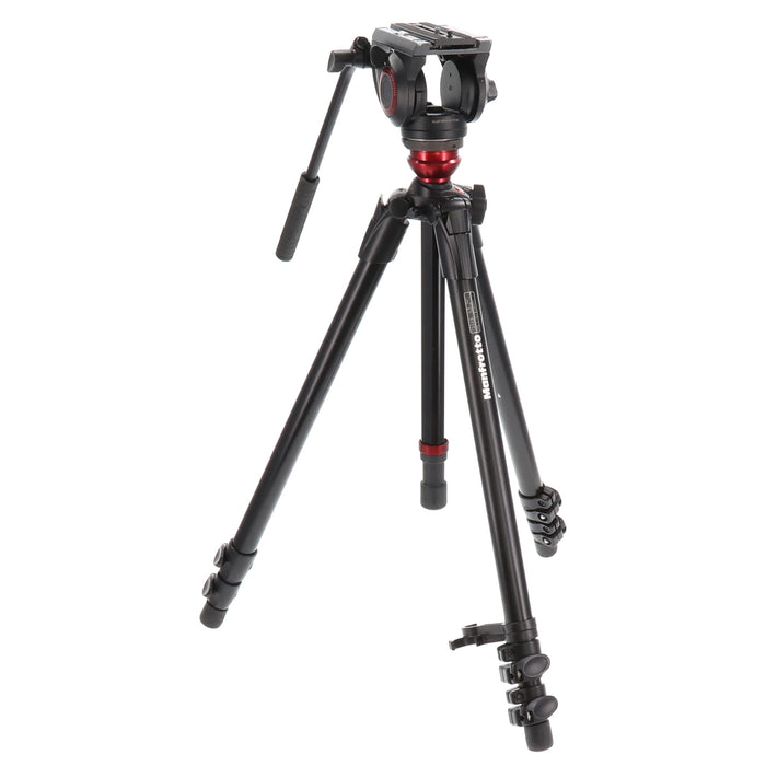 【中古品】Manfrotto MVH500AH 755XBK ビデオキット シングル3段 MDEVEアルミ