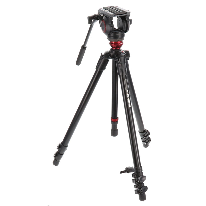 【中古品】Manfrotto MVH500AH 755XBK ビデオキット シングル3段 MDEVEアルミ