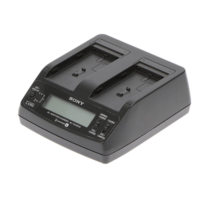 【中古品】SONY AC-VQ1051D ACアダプター/チャージャー(バッテリーパック2個付属)