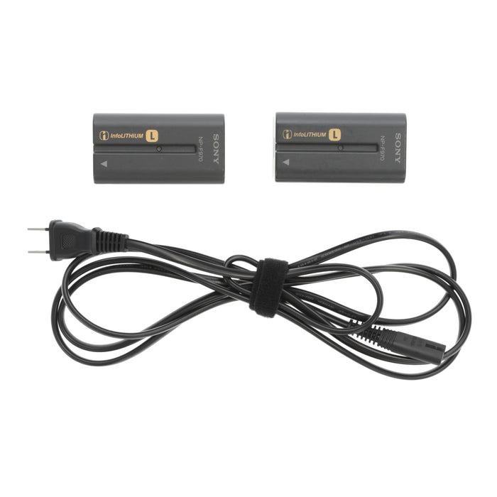 【中古品】SONY AC-VQ1051D ACアダプター/チャージャー(バッテリーパック2個付属)