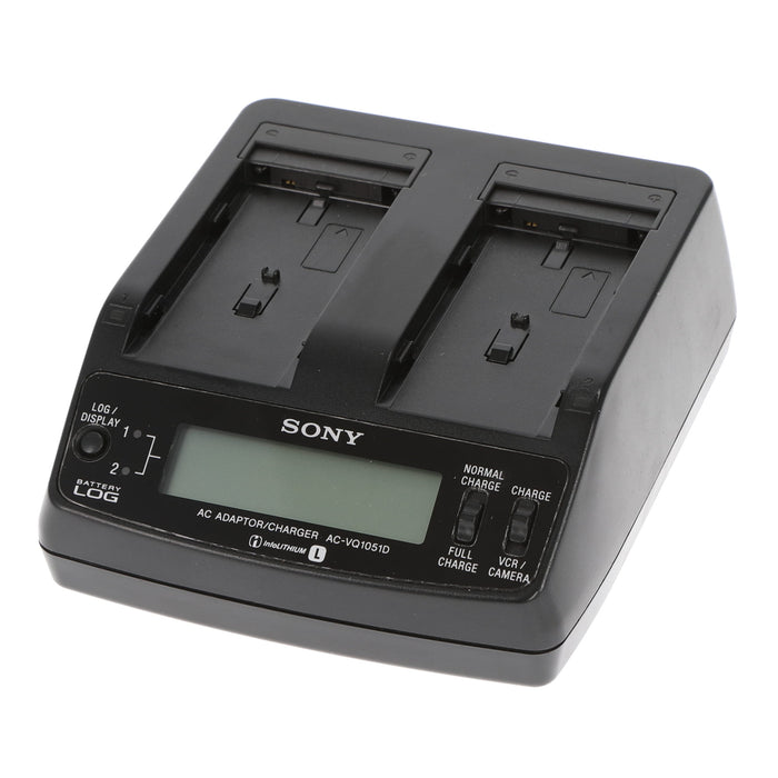 【中古品クリアランスセール】【中古品】SONY AC-VQ1051D ACアダプター/チャージャー(バッテリーパック2個付属)
