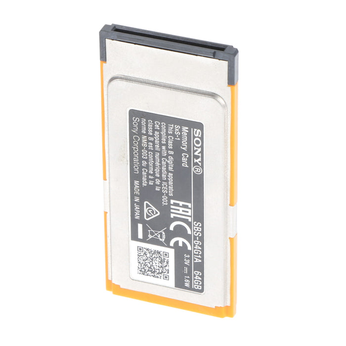 【中古品】SONY SBS-64G1A SxS-1メモリーカード 64GB