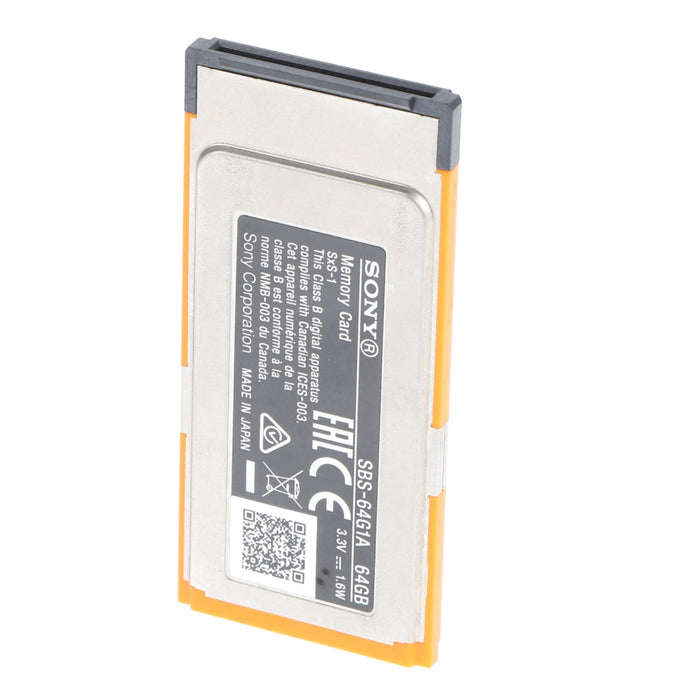 【中古品】SONY SBS-64G1A SxS-1メモリーカード 64GB
