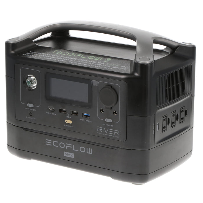 【中古品】EcoFlow EFRIVER600-jp RIVER 600 (エクストラバッテリー付属）