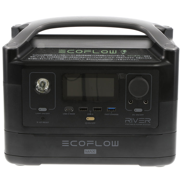 【中古品】EcoFlow EFRIVER600-jp RIVER 600 (エクストラバッテリー付属）