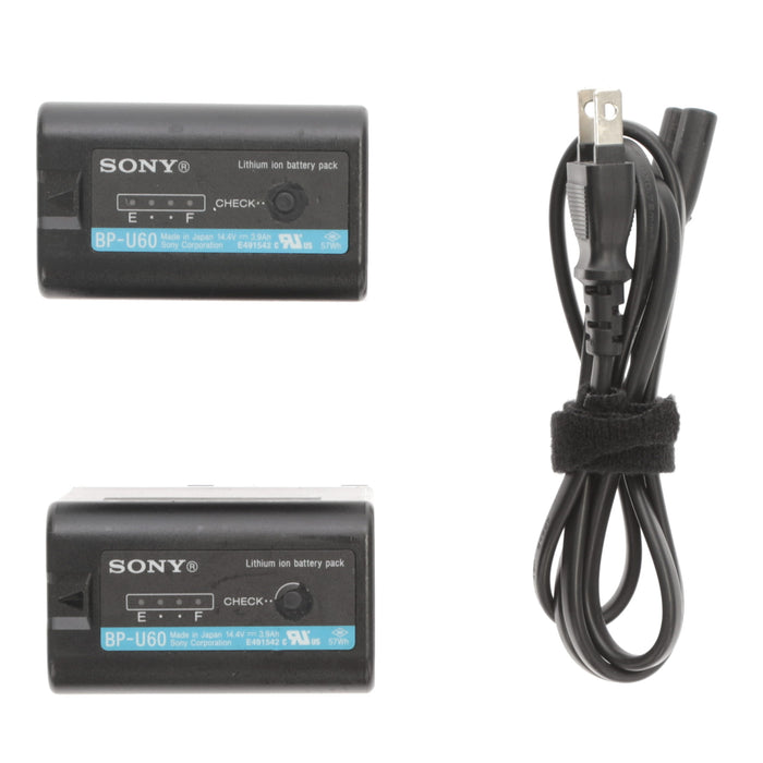 中古品】SONY BC-U2 バッテリーチャージャー(バッテリーパック2個付属