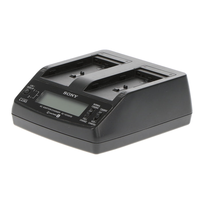 【中古品】SONY AC-VQ1051D ACアダプター/チャージャー(バッテリーパック2個付属)