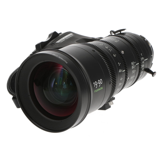 【中古品】FUJINON ZK4.7×19-SAFB ZK19-90mm T2.9(PLマウント/フィート表記/ドライブユニット付)