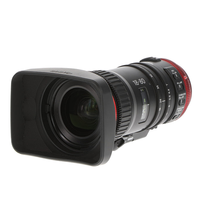 【中古品】Canon CN-E18-80mm T4.4 L IS KAS S (EF用) COMPACT SERVOレンズ