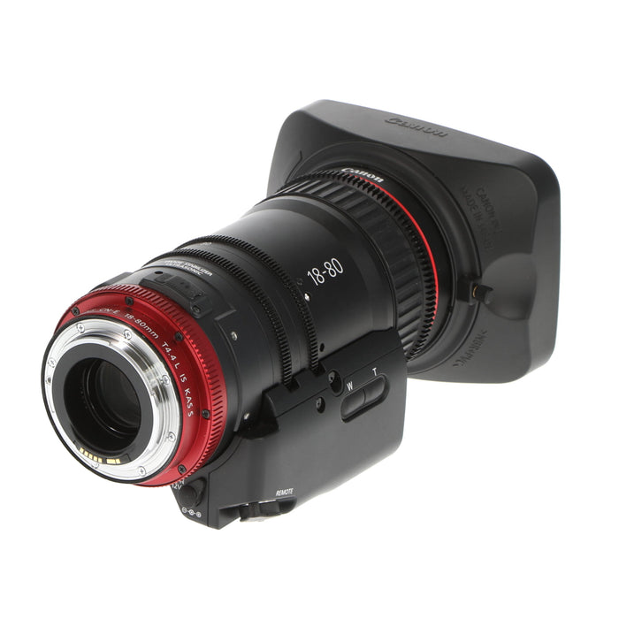 【中古品】Canon CN-E18-80mm T4.4 L IS KAS S (EF用) COMPACT SERVOレンズ