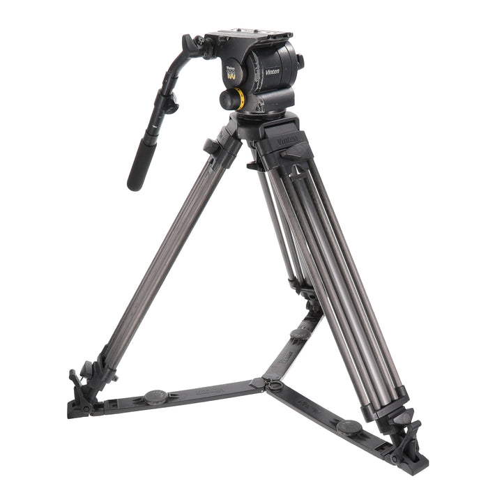 【中古品】Vinten VB100-CP2 ヴィジョン100システムパッケージ(カーボン製三脚/グランドスプレッダー)
