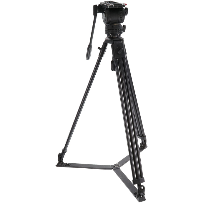 【中古品】Sachtler FSB6 + アルミ2段脚 三脚セット(FSB6/アルミ2段/グラウンドスプレッダー)