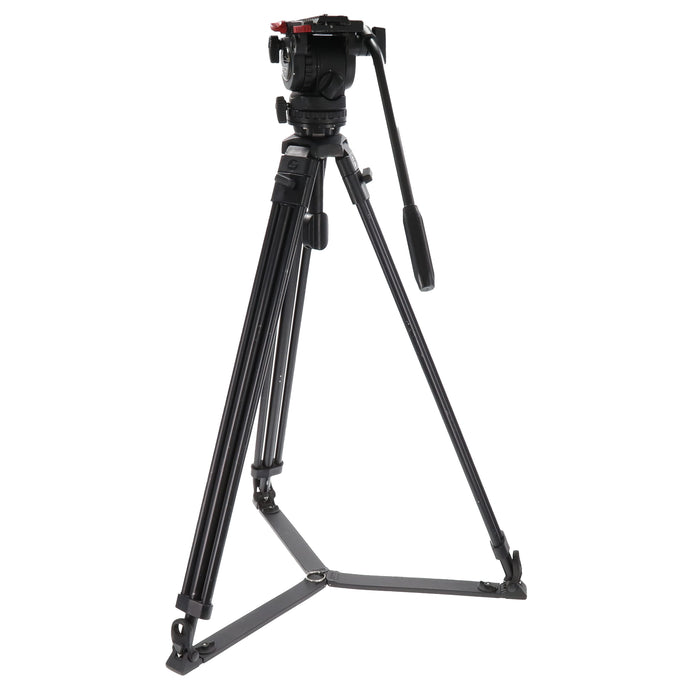 【中古品】Sachtler FSB6 + アルミ2段脚 三脚セット(FSB6/アルミ2段/グラウンドスプレッダー)